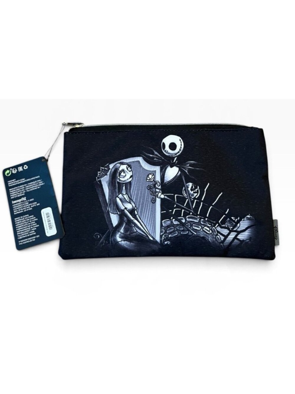 Loungefly Nightmare Before Christmas Jack & Sally Grave Date Makeup Bag Pouch NW